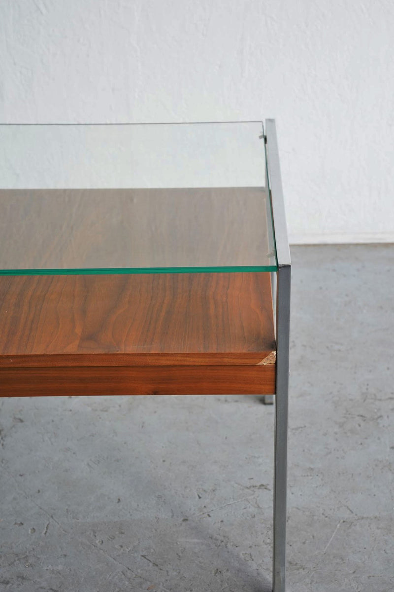 Vintage glass top coffee table B<br>