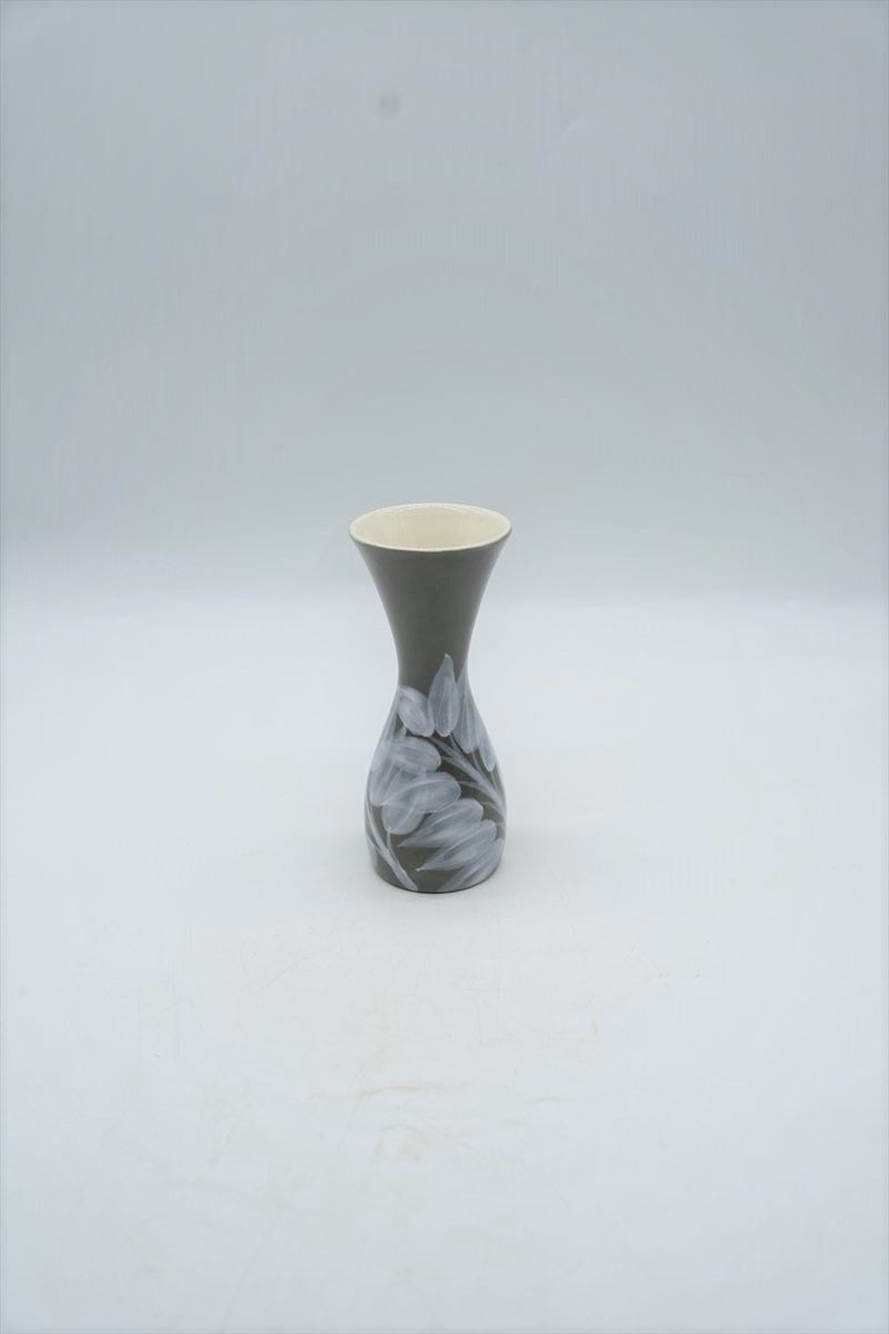Leaf Design Ceramic Flower Vase Vintage Osaka Store