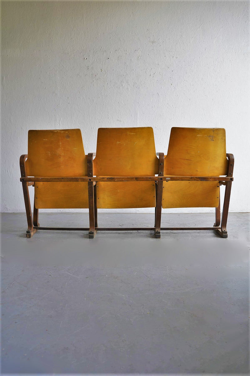 Vintage 3 seater theater chair Osaka store