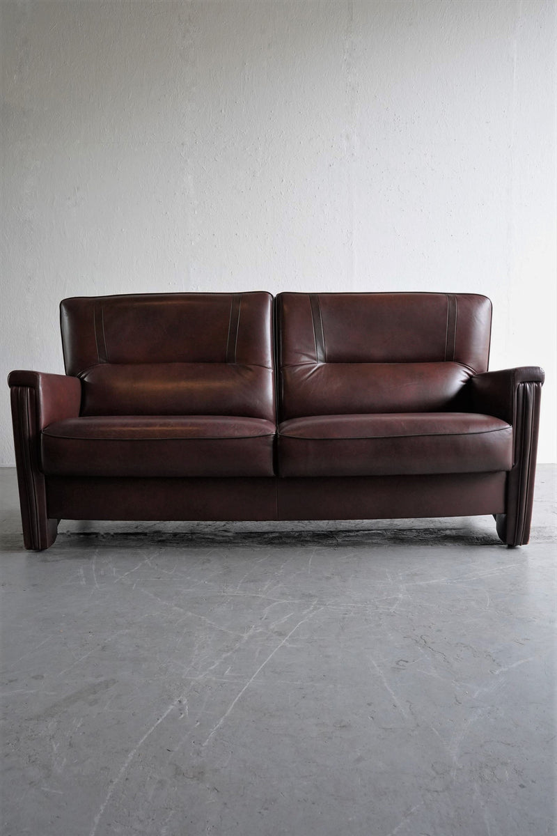 leather 2p sofa vintage<br> Osaka store