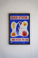 France ウォールポスター<br>ヴィンテージ <br> 大阪店・大和店 - ヴィンテージ SHARK ATTACK