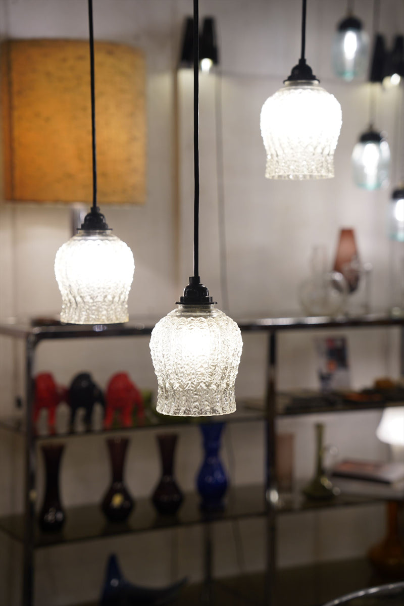 3-light design glass pendant lamp vintage Osaka store