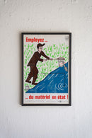 France ウォールポスター<br>ヴィンテージ <br> 大阪店・大和店 - ヴィンテージ SHARK ATTACK