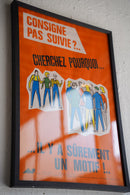 France ウォールポスター<br>ヴィンテージ <br> 大阪店・大和店 - ヴィンテージ SHARK ATTACK