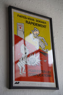 France ウォールポスター<br>ヴィンテージ <br> cerote antiques - ヴィンテージ SHARK ATTACK