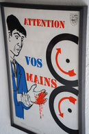 France ウォールポスター<br>ヴィンテージ <br> 大阪店・大和店 - ヴィンテージ SHARK ATTACK