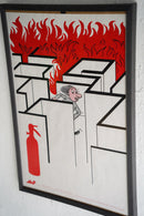 France ウォールポスター<br>ヴィンテージ <br> 大阪店・大和店 - ヴィンテージ SHARK ATTACK