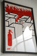 France ウォールポスター<br>ヴィンテージ <br> 大阪店・大和店 - ヴィンテージ SHARK ATTACK