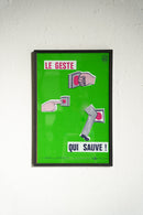 France ウォールポスター<br>ヴィンテージ <br> 大阪店・大和店 - ヴィンテージ SHARK ATTACK