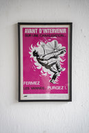 France ウォールポスター<br>ヴィンテージ <br> 大阪店・大和店 - ヴィンテージ SHARK ATTACK