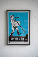 France ウォールポスター<br>ヴィンテージ <br> 大阪店・大和店 - ヴィンテージ SHARK ATTACK