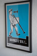 France ウォールポスター<br>ヴィンテージ <br> 大阪店・大和店 - ヴィンテージ SHARK ATTACK