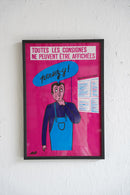 France ウォールポスター<br>ヴィンテージ <br> 大阪店・大和店 - ヴィンテージ SHARK ATTACK