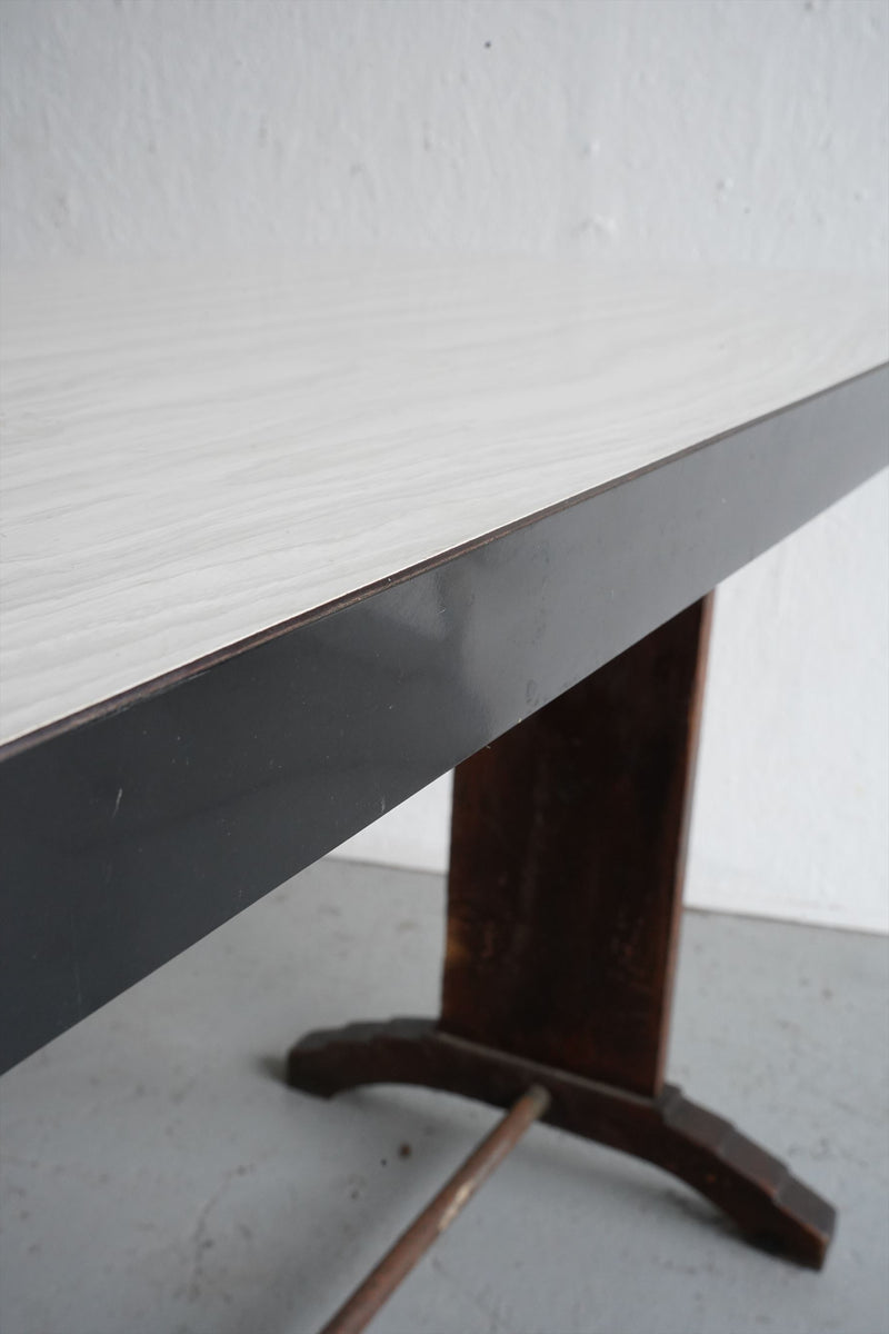 white paint wood dining table<br> vintage osaka store