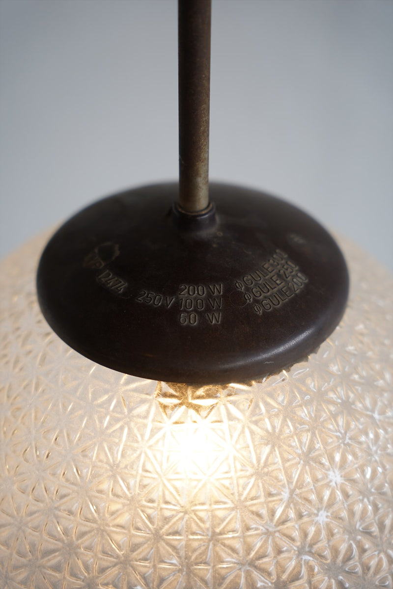 Czechoslovakia glass pendant lamp A<br> Pendant light Osaka store