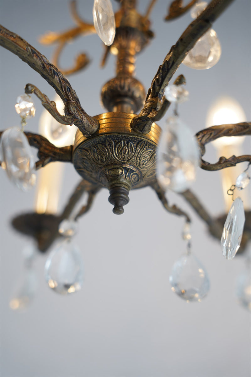 Spain 60s 6-light chandelier vintage Osaka store