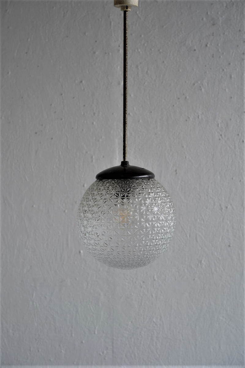 Czechoslovakia glass pendant lamp B<br> Pendant light Osaka store
