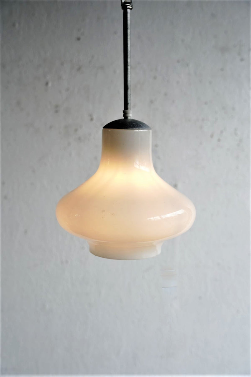 vintage<br> 60'S Czechoslovakia Milk Glass Pendant Lamp<br> Osaka store/Yamato store
