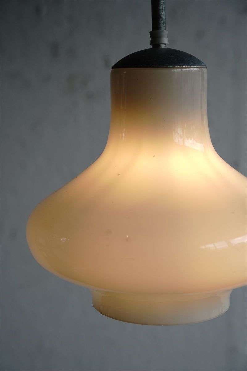 vintage<br> 60'S Czechoslovakia Milk Glass Pendant Lamp<br> Osaka store/Yamato store