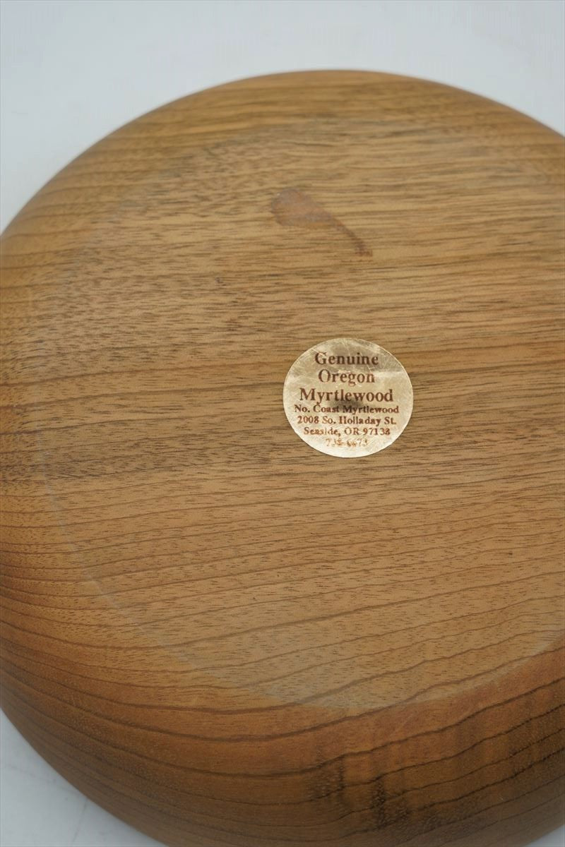 myrtle wood plate<br> vintage yamato store