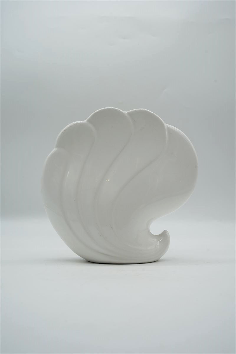 Seltmann Widen Shell Pattern Motif White Flower Vase Vintage Osaka Store