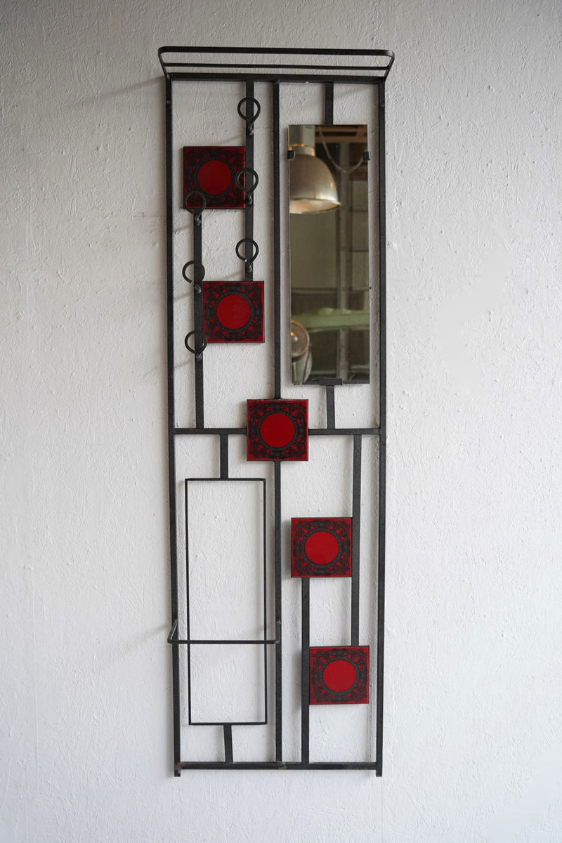 Vintage Iron x Tile Wall Rack / Wall Mirror Osaka Store
