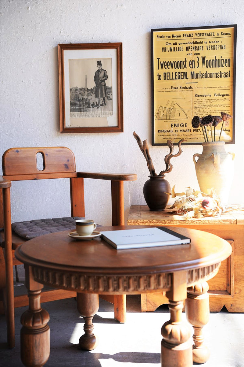 Solid dining armchair vintage Sendagaya store