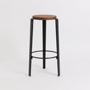 TIPTOE<br>BIG LOU bar stool – TINTED OAK <br>GRAPHITE BLACK - ヴィンテージ SHARK ATTACK