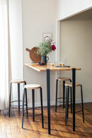 TIPTOE<br>BIG LOU bar stool – TINTED OAK <br>GRAPHITE BLACK - ヴィンテージ SHARK ATTACK
