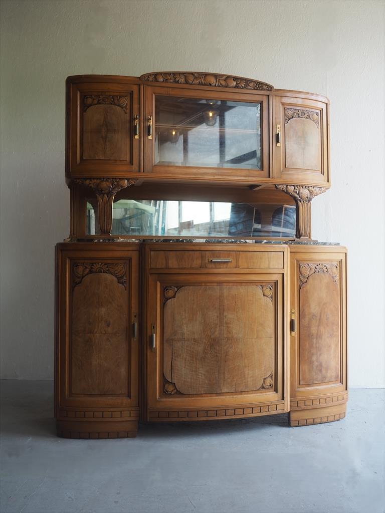 Vintage French Wood x Stone Cabinet/Cupboard Osaka Store