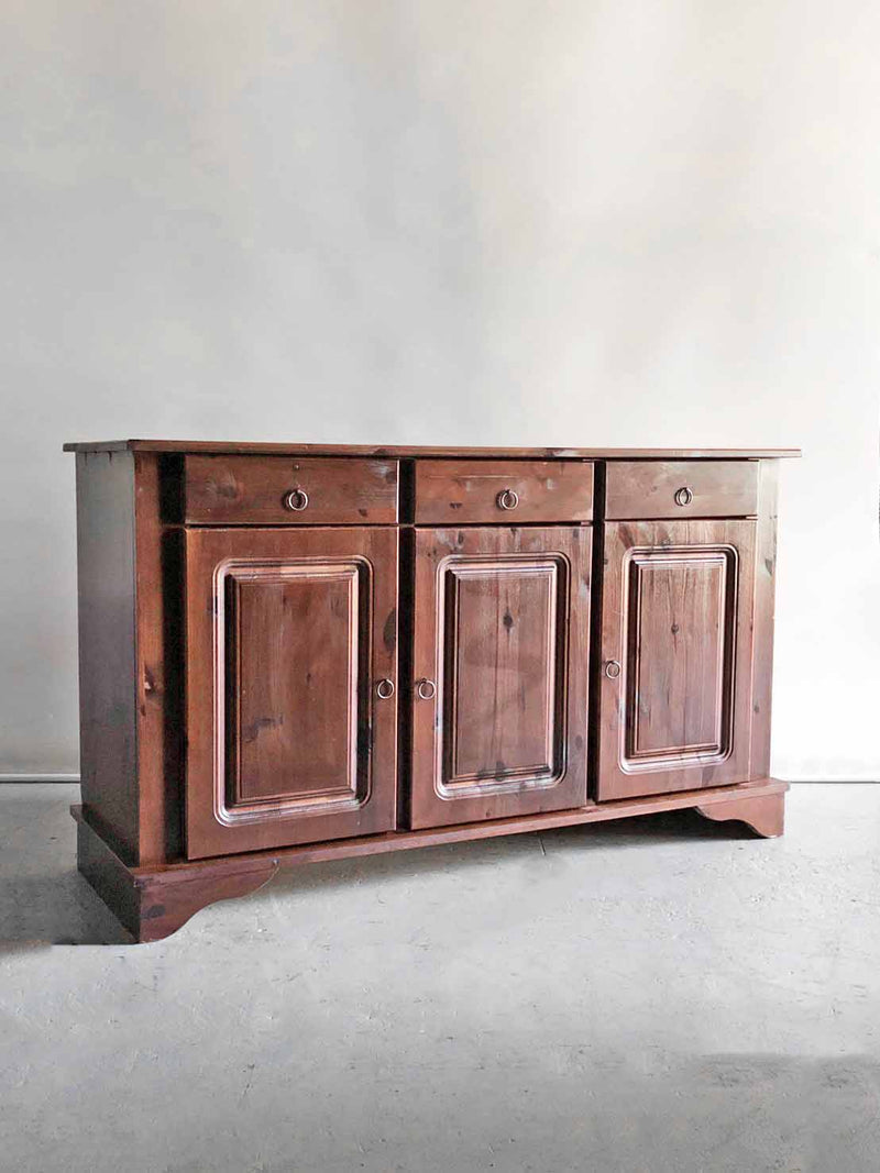 Vintage solid pine wood counter/cabinet (Sendagaya store)_ac-200612-2-h