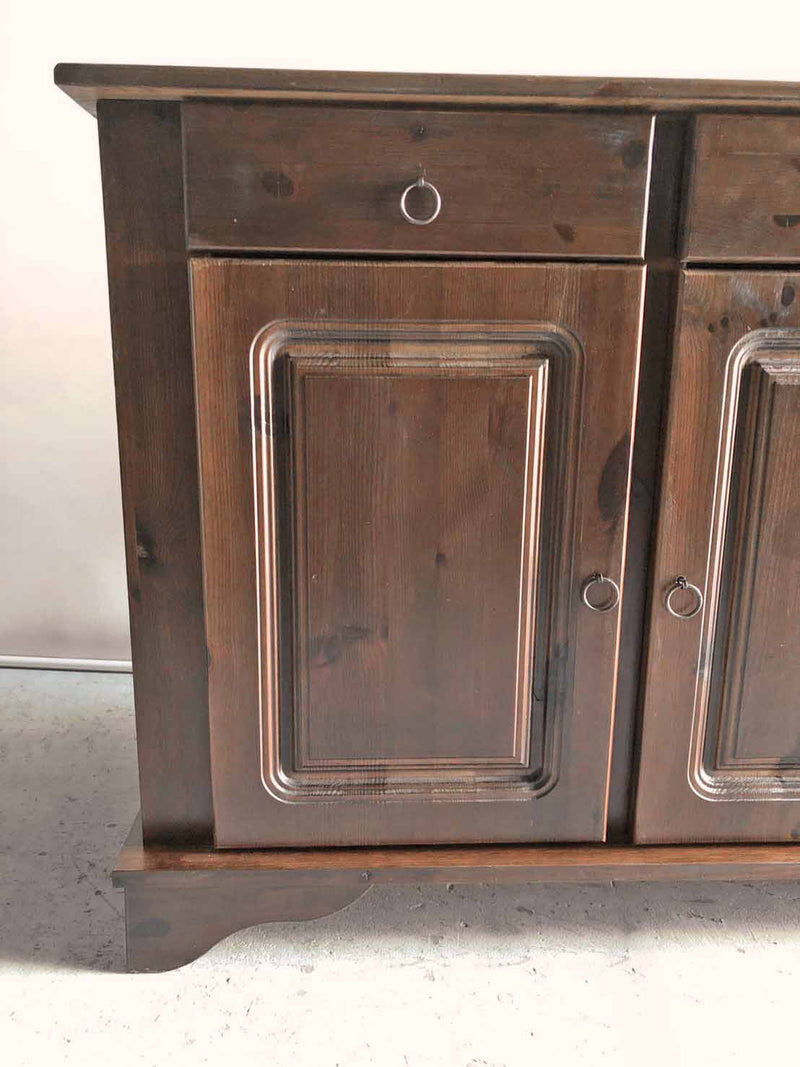 Vintage solid pine wood counter/cabinet (Sendagaya store)_ac-200612-2-h