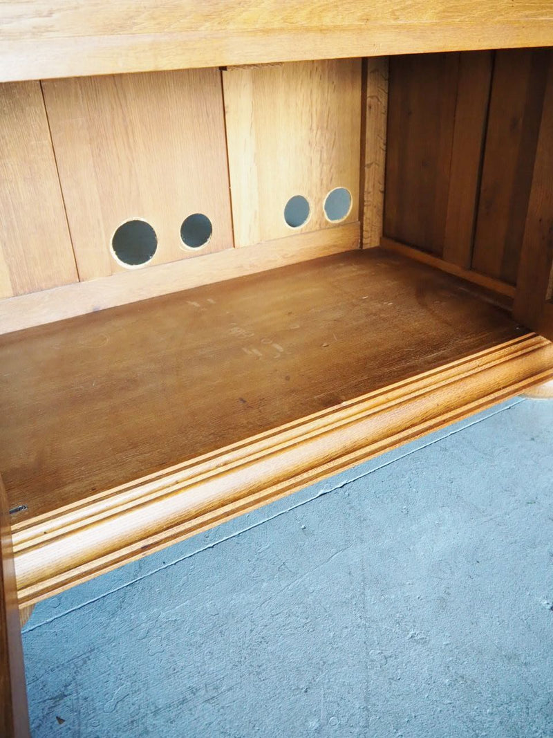 Vintage solid oak wood cabinet Yamato store