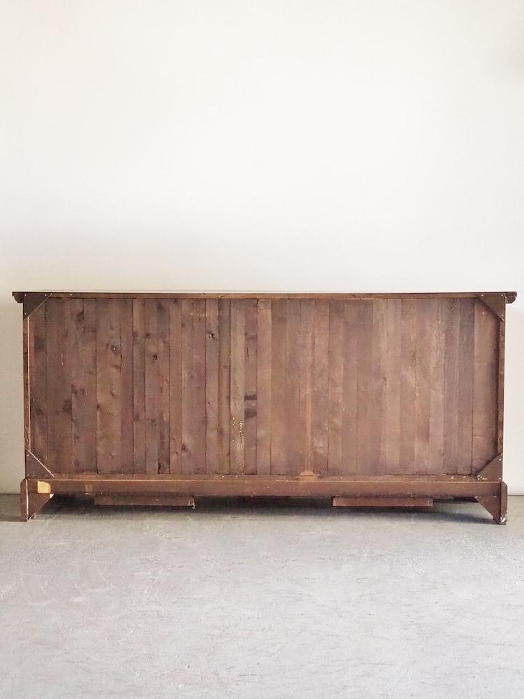 vintage  <br>Solid teak wood counter/cabinet (Haneda store)<br> ac-210407-2-h