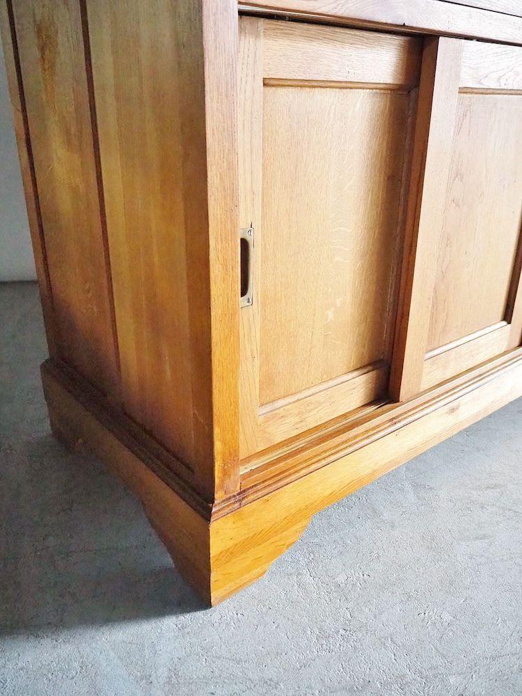 Vintage solid oak wood cabinet (Haneda store)<br> ac-210407-3-h