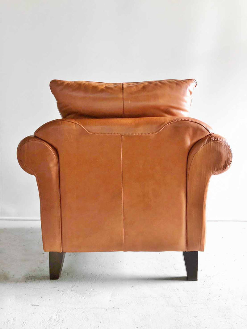 Vintage leather 1 seater sofa Ginza popup
