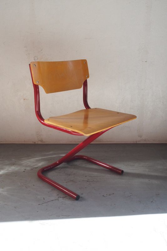 Vintage Wood School Chair (Osaka Store)_antc-1225-2-o