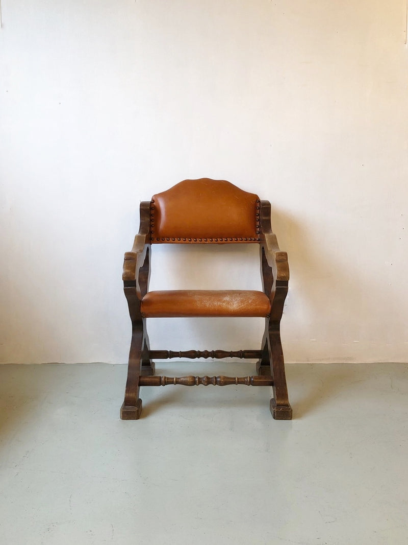 Vintage oak wood chair (Haneda store)_antc-190924-3-h