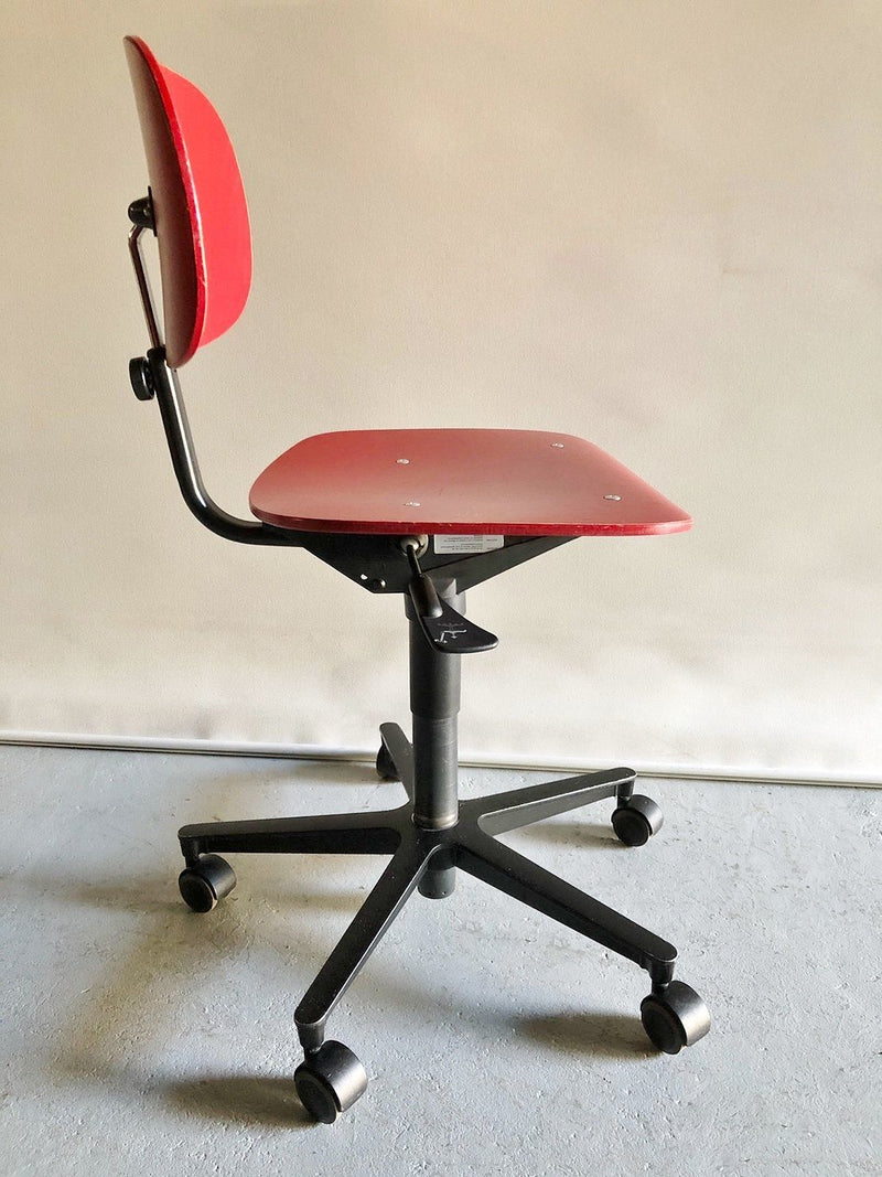 vintage<br> Plywood x Iron Office Chair Red Osaka Store