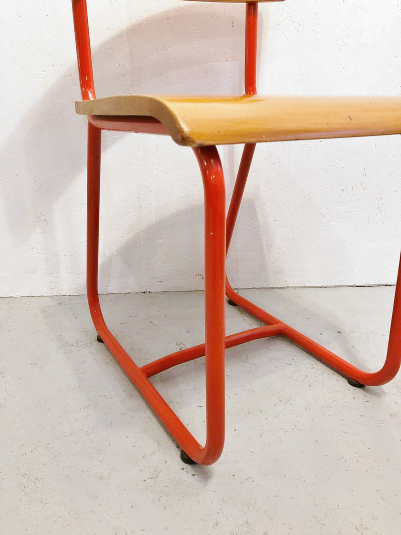 Vintage plywood school chair Yamato store