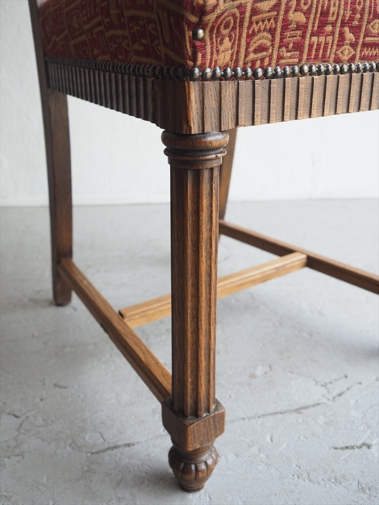 Vintage wood x fabric dining chair Osaka store