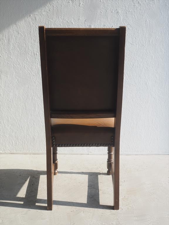 Vintage wood x leather dining chair Osaka store