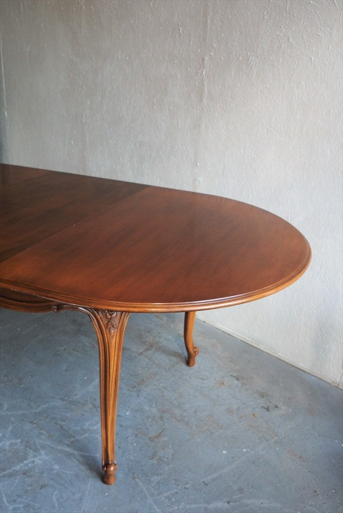 Vintage extension wood dining table Osaka store