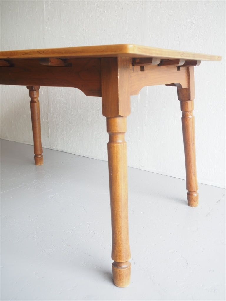 Vintage solid wood dining table (Osaka store)_antd-200605-1-o