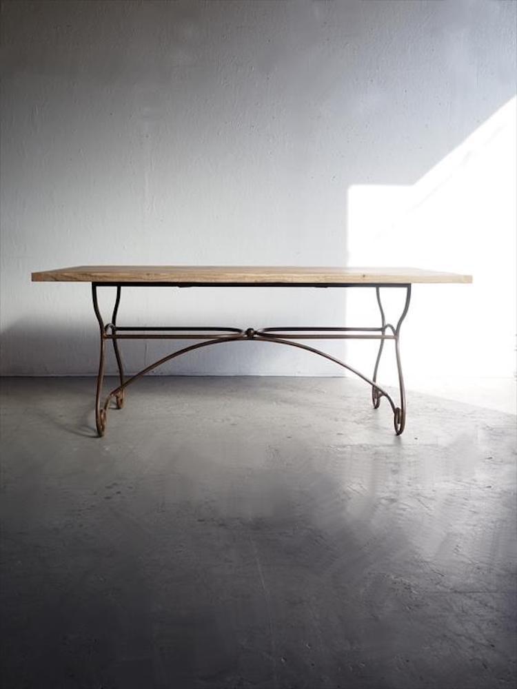 Vintage wood x iron work table B

 (Osaka store) ANTD-210326-2-O