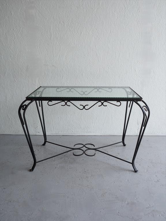 Vintage glass top side table Osaka store