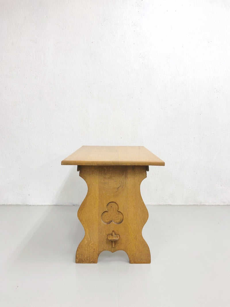 Vintage solid oak wood coffee table (Sendagaya store)_ants-200219-1-h