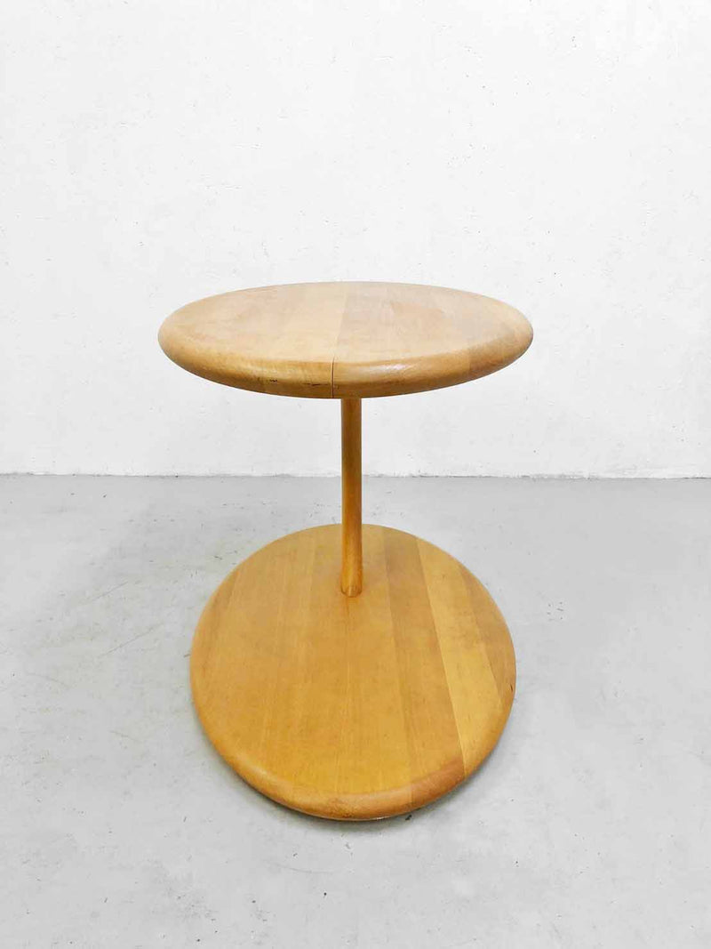 Vintage solid teak wood side table<br>