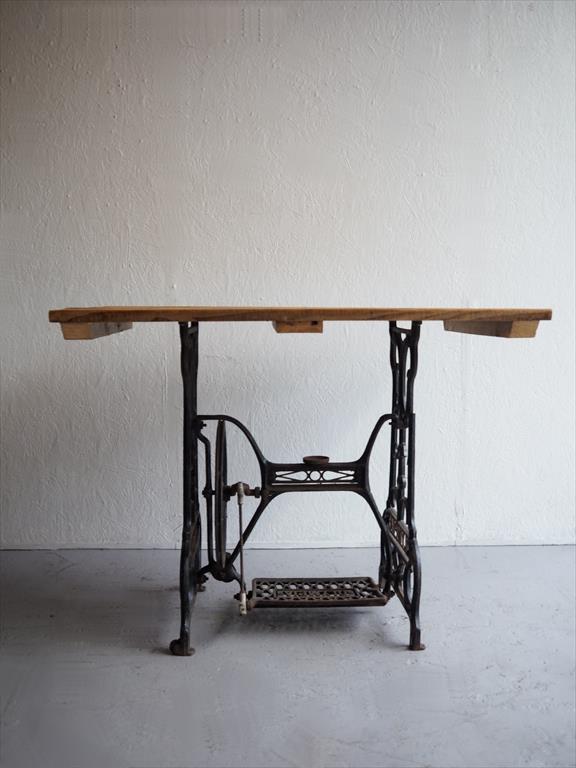 Vintage old wood work table (Osaka store)_ants-200630-6-o