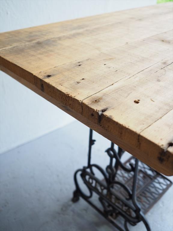 Vintage old wood work table (Osaka store)_ants-200630-6-o